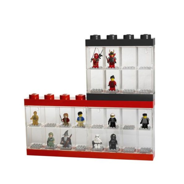 LEGO Minifigure Display Case (8) - Red by Room Copenhagen | Barnes