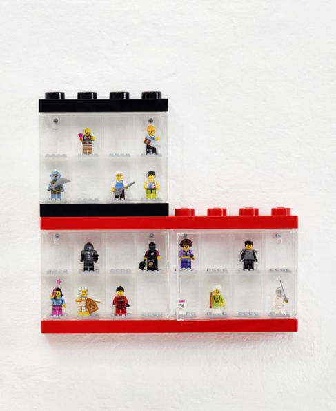 LEGO Minifigure Display Case 16, Bright Red