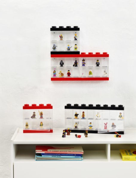 LEGO Minifigure Display Case 16, Bright Red