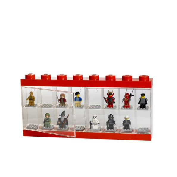 LEGO Minifigure Display Case 16, Bright Red