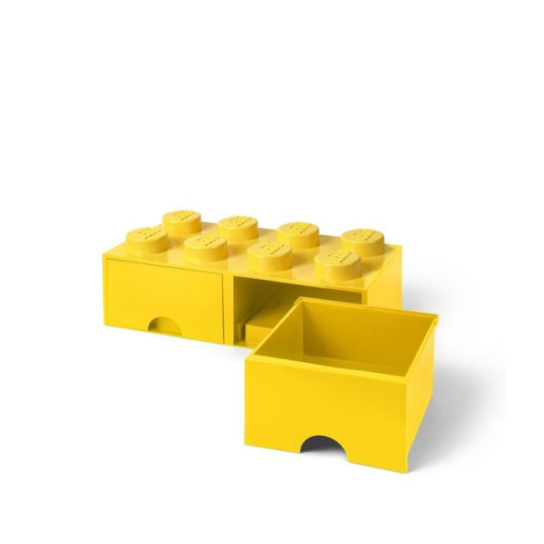 LEGO Storage Brick Drawer 8, Bright Yellow