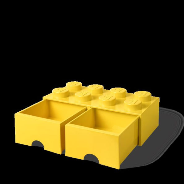 LEGO Storage Brick Drawer 8, Bright Yellow