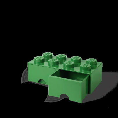 Lego Storage Brick Drawer 8 Dark Green By Room Copenhagen