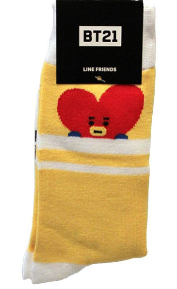 BT21 Tata Striped Crew Sock