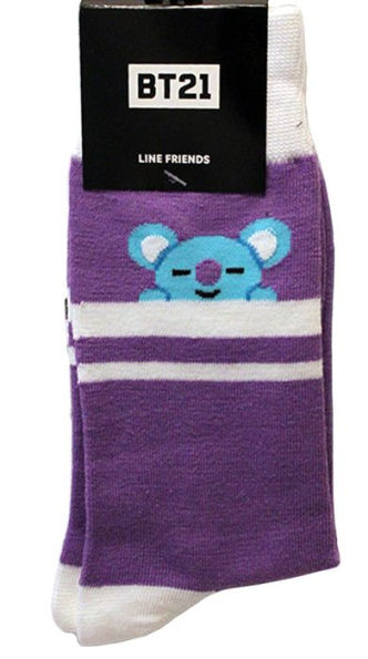 BT21 Koya Striped Crew Sock