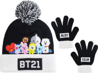 Alternative view 1 of BT21 KNIT CUFF BEANIE SET
