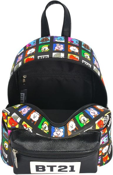 BT21 GROUP TOSSED PATCHES BACKPACK