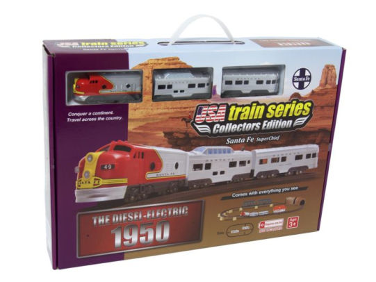 LEC USA 1950 Santa Fe Super Chief F7 EMD Battery Operated Train Set