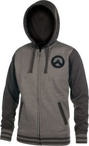 Title: Overwatch Logo Men's Zip-Up Hoodie-Medium-Black