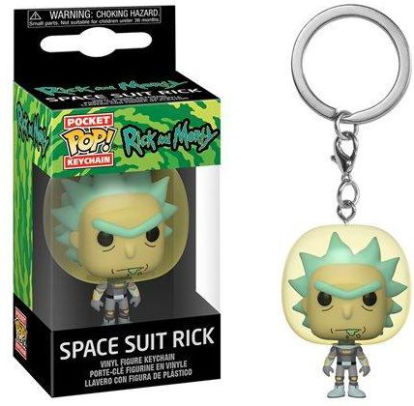 rick and morty plush keychain