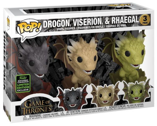 game of thrones pop dragon 3 pack