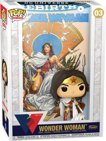 POP Vinyl Comic Cover: WW 80th - Wonder Woman (Rebirth) On Throne