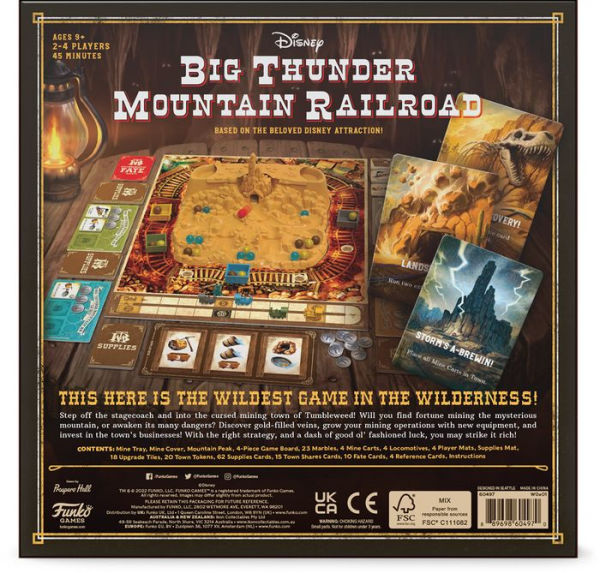 Disney Big Thunder Mountain Railroad Game