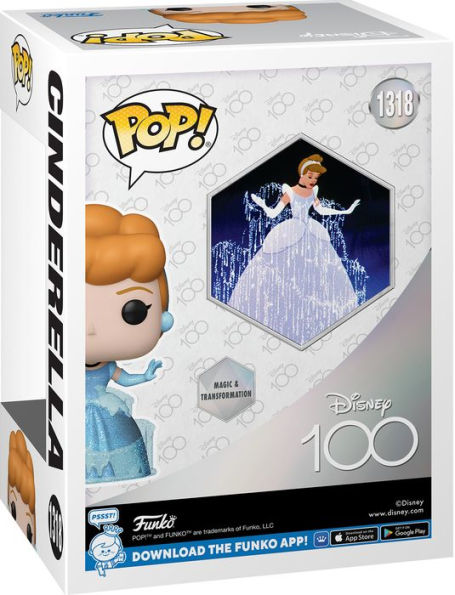 POP Disney: Disney 100th Anniversary - Cinderella Diamond Glitter (B&N Exclusive)