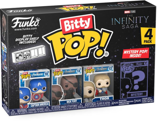 Bitty POP: Marvel- Capt. America 4PK