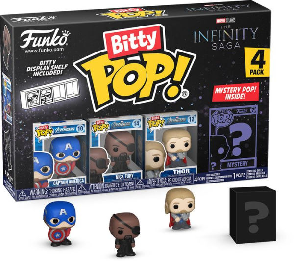 Bitty POP: Marvel- Capt. America 4PK