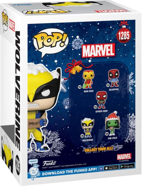 POP Marvel: Holiday- Wolverine w/ Sign