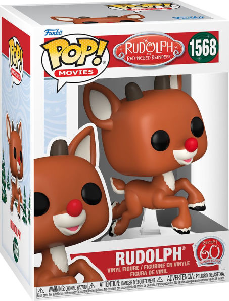 Funko POP! Movies: Rudolph The Red-Nosed Reindeer, Rudolph (Flying) Collectible Vinyl Figure