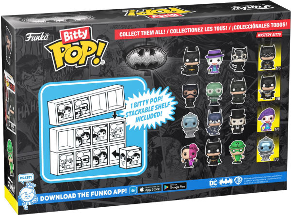 Bitty POP: Batman 85th- Batman 4PK