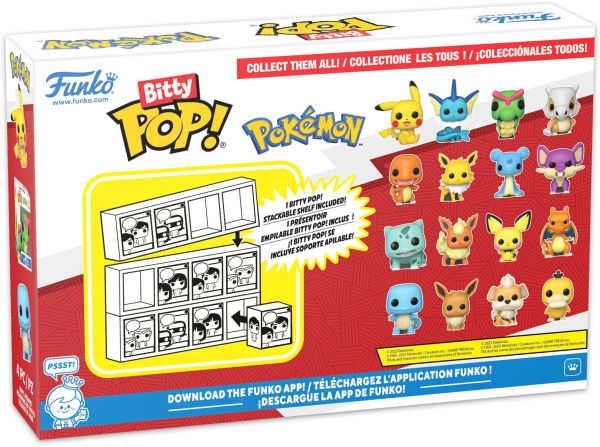 Bitty POP: Pokemon- Squirtle 4 Pack