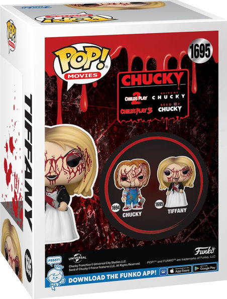 Bride of Chucky Tiffany Bloody Funko Pop! Vinyl Figure #1695 - Entertainment Earth Exclusive