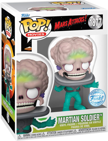 FUNKO マーズアタック ボブルヘッド POP Movies: Mars Attacks- Soldier with Chase (Glow