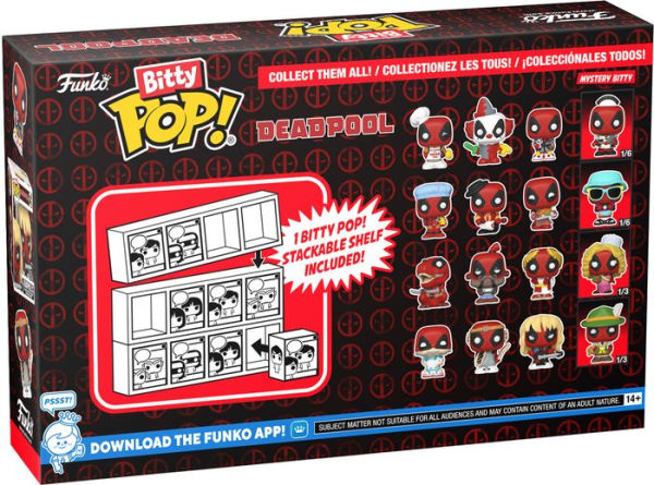 Bitty POP: Deadpool- Bathtime 4PK