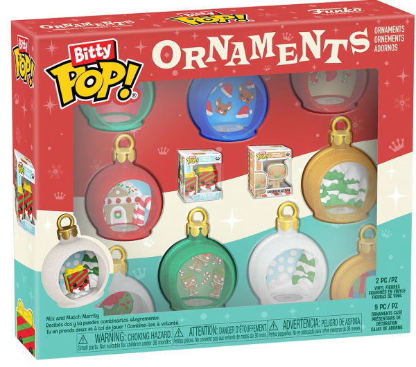 Funko Bitty! POP Ornaments: pk, 9pk Collectible Vinyl Figure