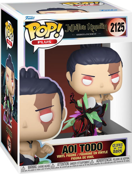 Funko POP! Plus: Jujutsu Kaisen, Aoi Todo with Kick Glow in the Dark Collectable Vinyl Figure