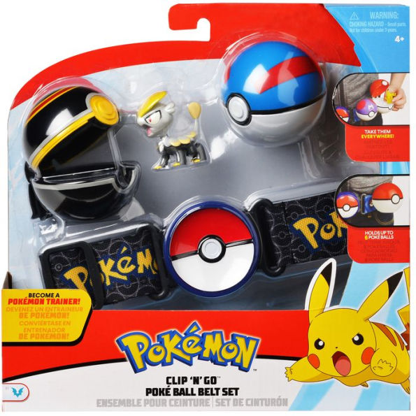 Kostbaar Weiland haakje Pokemon Clip 'N' Go Poke Ball Belt Set (Assorted, Styles Vary) by Wicked  Cool Toys | Barnes & Noble®