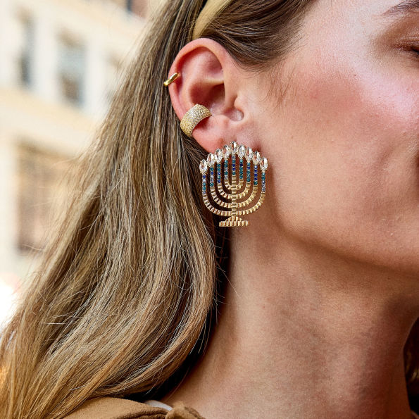 BaubleBar Menorah Earrings