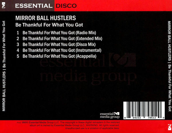 Be Thankful for What You Got