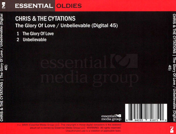 The Glory of Love/Unbelievable