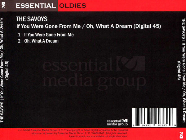 If You Were Gone From Me/Oh,What a Dream