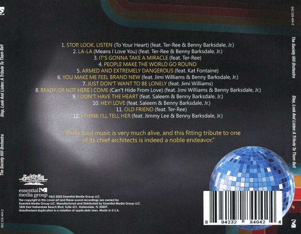 Stop, Look and Listen: A Tribute to Thom Bell