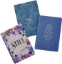Alternative view 4 of Be Still and Know Medium Notebook Set in Purple Florals - Psalm 46:10