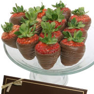 Title: 12 Classic Belgian Milk Chocolate Covered Strawberries