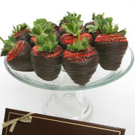 Title: 12 Classic Belgian Dark Chocolate Covered Strawberries