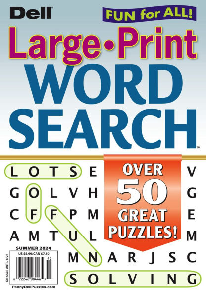 Dell Jumbo Large-Print Word Search - One Year Subscription