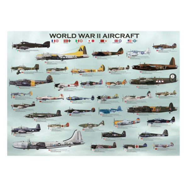 WWII Aircraft: 1000 Pcs