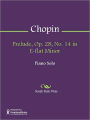 Prelude, Op. 28, No. 14 in E-flat Minor