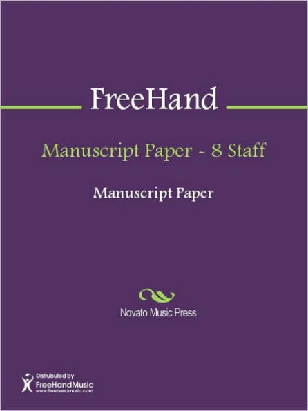Manuscript Paper - 8 Staff