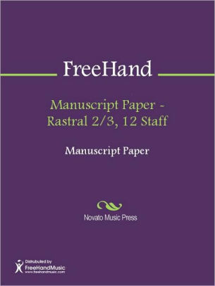 Manuscript Paper - Rastral 2/3, 12 Staff