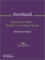 Manuscript Paper - Rastral 4, 2 System Choral