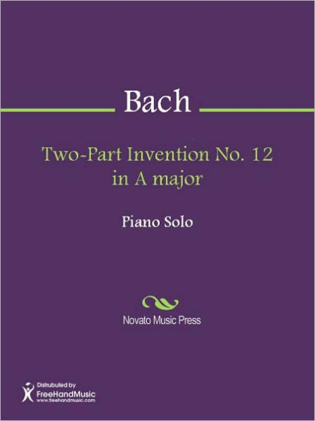 Two-Part Invention No. 12 in A major