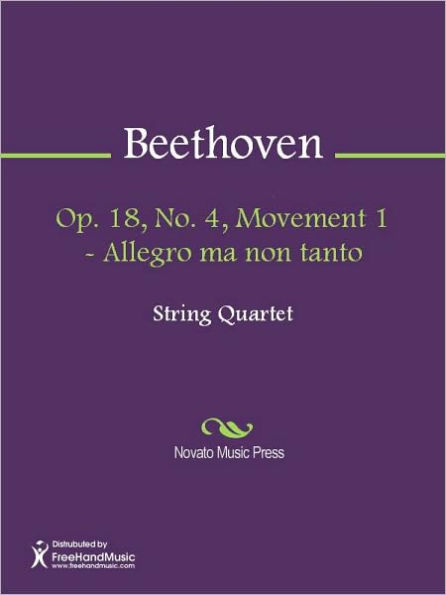 Op. 18, No. 4, Movement 1 - Allegro ma non tanto