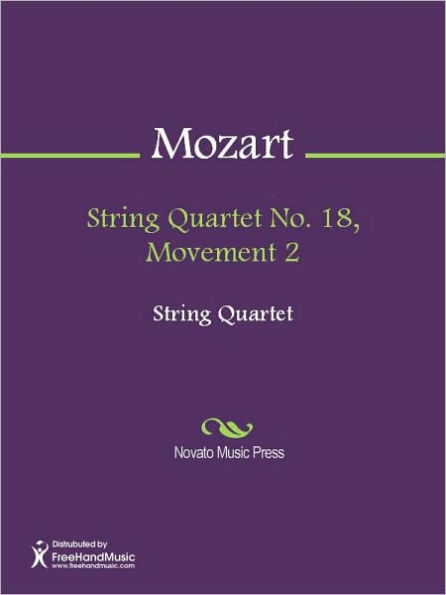 String Quartet No. 18, Movement 2