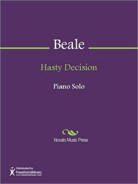 Hasty Decision