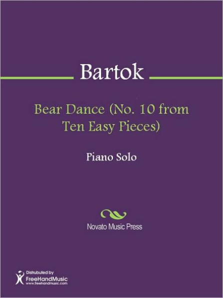 Bear Dance (No. 10 from Ten Easy Pieces)