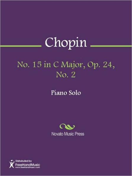 No. 15 in C Major, Op. 24, No. 2